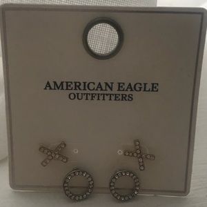 NWT AEO XO stud earrings